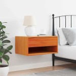 vidaXL Noptieră Maro ceruit 50 x 32.5 x 24 cm Lemn masiv de pin