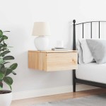 vidaXL Noptieră cu sertar Maro 37 x 35 x 18.5 cm Lemn masiv de pin