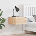 vidaXL Noptieră Montată pe Perete 2 pcs Maro 37 x 35 x 18.5 cm