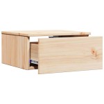 vidaXL Noptieră Montată pe Perete 2 pcs Maro 37 x 35 x 18.5 cm
