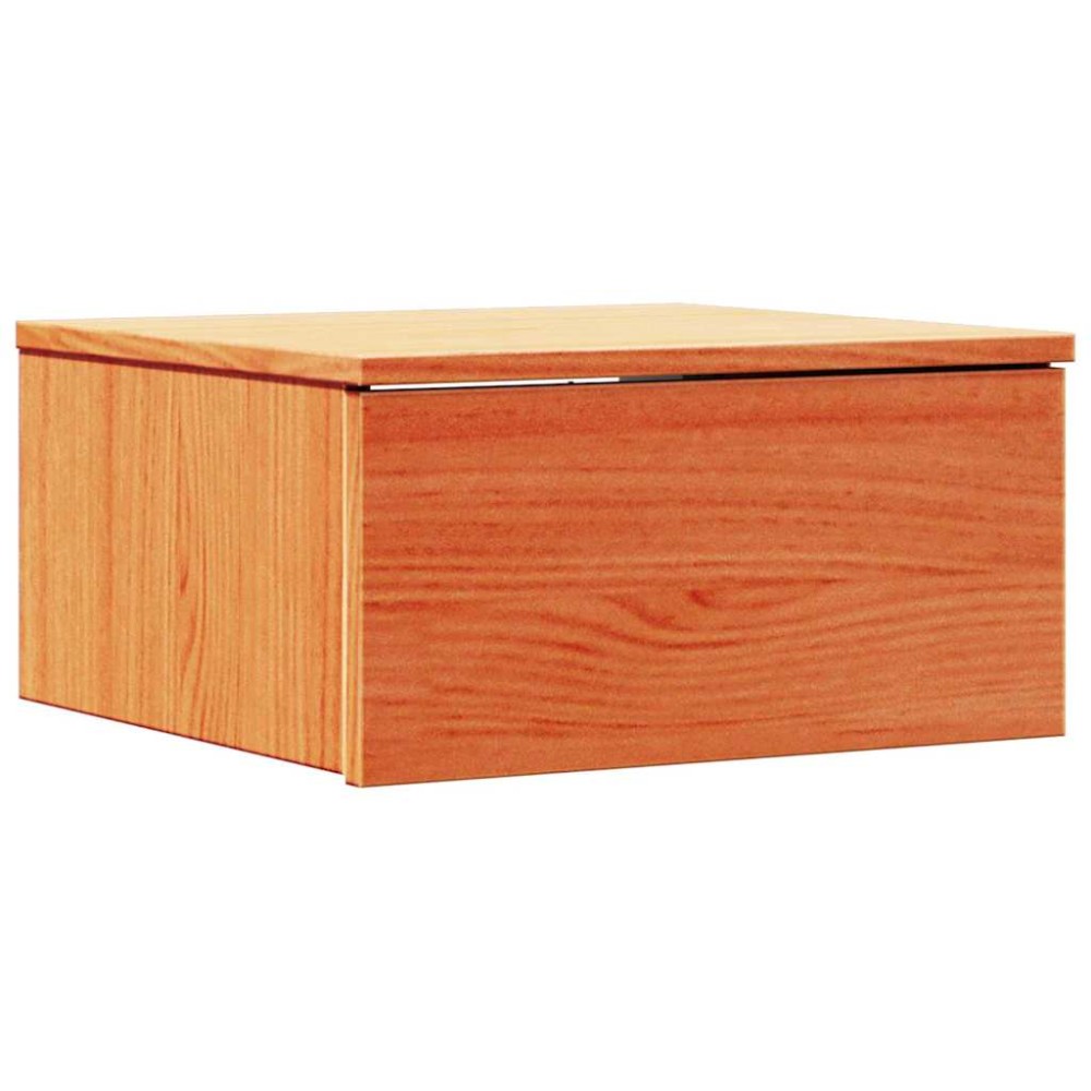 vidaXL Noptieră Maro ceruit 37 x 35 x 18.5 cm Lemn masiv de pin