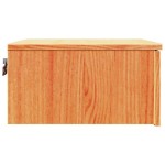 vidaXL Noptieră Maro ceruit 37 x 35 x 18.5 cm Lemn masiv de pin