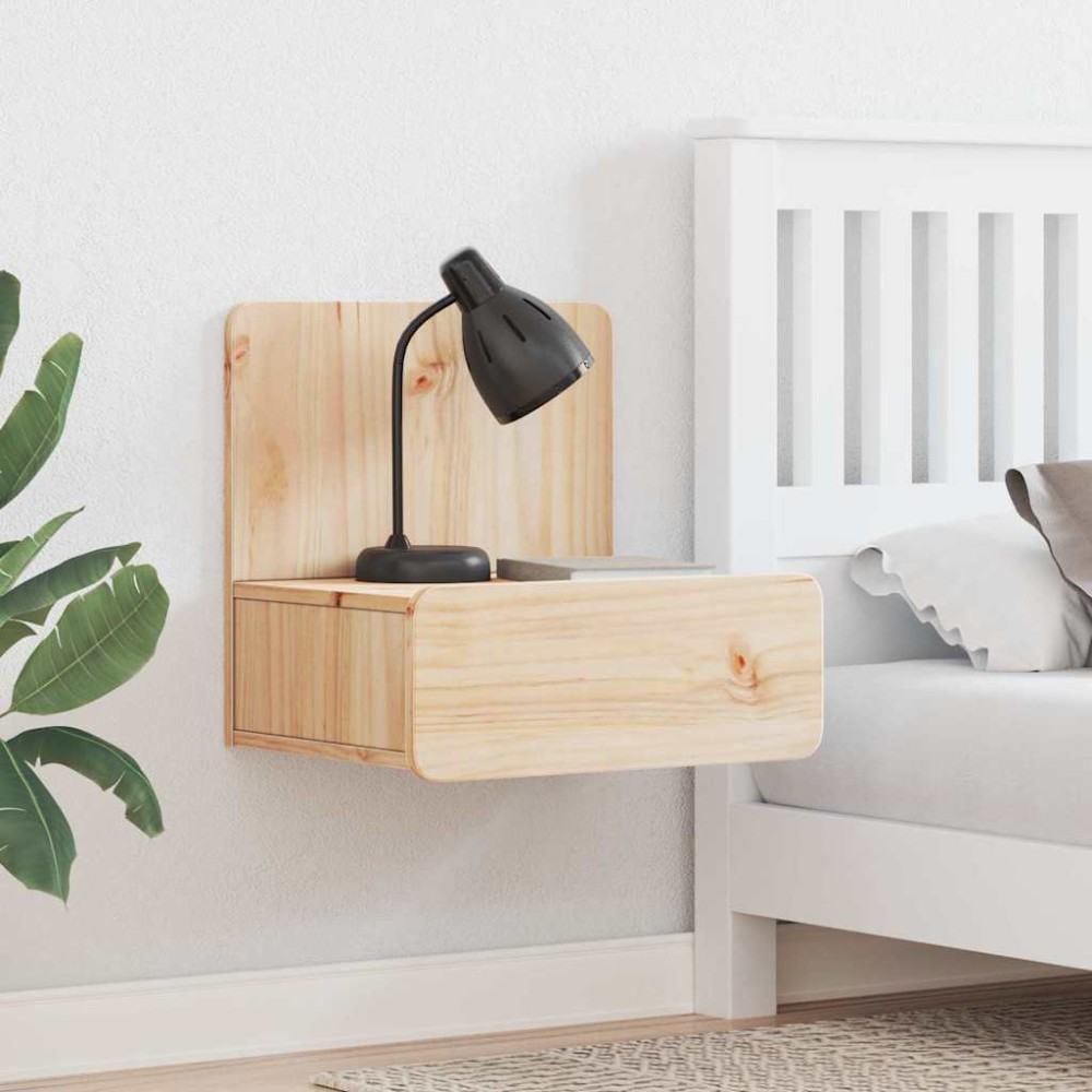 vidaXL Noptieră 2 pcs Maro 44 x 32.5 x 40 cm Lemn masiv de pin