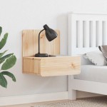 vidaXL Noptieră Montată pe Perete 2 pcs Maro 44 x 32.5 x 40 cm vidaXL Noptieră Montată pe Perete 2 pcs Maro 44 x 32.5 x 40 cm