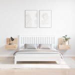 vidaXL Noptieră Montată pe Perete 2 pcs Maro 44 x 32.5 x 40 cm vidaXL Noptieră Montată pe Perete 2 pcs Maro 44 x 32.5 x 40 cm