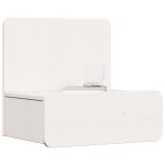 vidaXL Noptieră Montată pe Perete 2 pcs Alb 44 x 32.5 x 40 cm