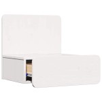 vidaXL Noptieră Montată pe Perete 2 pcs Alb 44 x 32.5 x 40 cm
