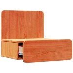 vidaXL Noptieră 2 pcs Maro ceruit 44 x 32.5 x 40 cm Lemn masiv de pin