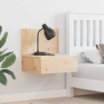 vidaXL Noptieră Montată pe Perete 2 pcs Maro 42 x 32.5 x 40 cm