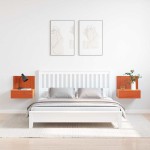 vidaXL Noptieră 2 pcs Maro ceruit 42 x 32.5 x 40 cm Lemn masiv de pin vidaXL Noptieră 2 pcs Maro ceruit 42 x 32.5 x 40 cm Lemn masiv de pin