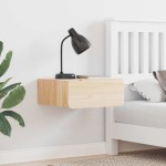 vidaXL Noptieră cu sertar Maro 39 x 34 x 16.5 cm Lemn masiv de pin