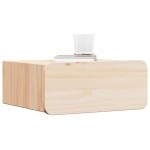 vidaXL Noptieră cu sertar Maro 39 x 34 x 16.5 cm Lemn masiv de pin