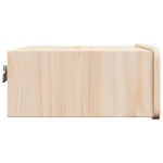vidaXL Noptieră cu sertar Maro 39 x 34 x 16.5 cm Lemn masiv de pin