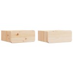 vidaXL Noptieră Montată pe Perete 2 pcs Maro 39 x 34 x 16.5 cm vidaXL Noptieră Montată pe Perete 2 pcs Maro 39 x 34 x 16.5 cm