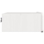 vidaXL Noptieră cu sertar Alb 39 x 34 x 16.5 cm Lemn masiv de pin