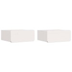 vidaXL Noptieră Montată pe Perete 2 pcs Alb 39 x 34 x 16.5 cm vidaXL Noptieră Montată pe Perete 2 pcs Alb 39 x 34 x 16.5 cm