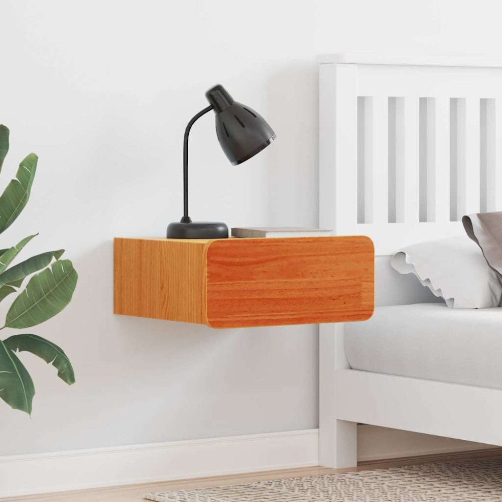 vidaXL Noptieră Maro ceruit 39 x 34 x 16.5 cm Lemn masiv de pin