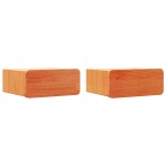 vidaXL Noptieră 2 pcs Maro ceruit 39 x 34 x 16.5 cm Lemn masiv de pin vidaXL Noptieră 2 pcs Maro ceruit 39 x 34 x 16.5 cm Lemn masiv de pin