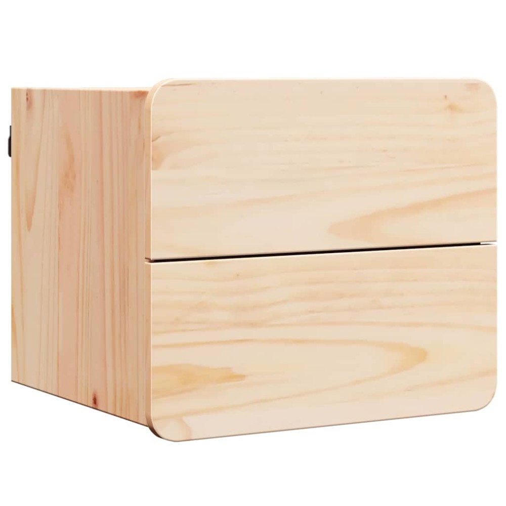 vidaXL Noptieră cu sertar Maro 39 x 34 x 33 cm Lemn masiv de pin