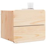 vidaXL Noptieră cu sertar Maro 39 x 34 x 33 cm Lemn masiv de pin
