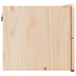 vidaXL Noptieră cu sertar Maro 39 x 34 x 33 cm Lemn masiv de pin