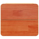 vidaXL Noptieră Maro ceruit 39 x 34 x 33 cm Lemn masiv de pin