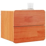 vidaXL Noptieră cu sertar 2 pcs Maro 39 x 34 x 33 cm Lemn masiv de pin