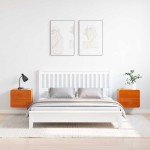 vidaXL Noptieră cu sertar 2 pcs Maro 39 x 34 x 33 cm Lemn masiv de pin