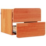 vidaXL Noptieră cu sertar 2 pcs Maro 39 x 34 x 33 cm Lemn masiv de pin