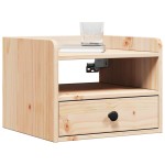 vidaXL Noptieră cu sertar Maro 38 x 36 x 29.5 cm Lemn masiv de pin
