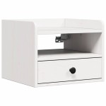 vidaXL Noptieră 2 pcs Alb 38 x 36 x 29.5 cm Lemn masiv de pin