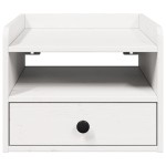 vidaXL Noptieră 2 pcs Alb 38 x 36 x 29.5 cm Lemn masiv de pin