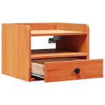 vidaXL Noptieră Maro ceruit 38 x 36 x 29.5 cm Lemn masiv de pin