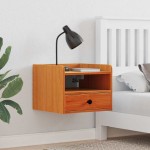 vidaXL Noptieră 2 pcs Maro ceruit 38 x 36 x 29.5 cm Lemn masiv de pin