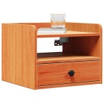 vidaXL Noptieră 2 pcs Maro ceruit 38 x 36 x 29.5 cm Lemn masiv de pin