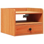 vidaXL Noptieră 2 pcs Maro ceruit 38 x 36 x 29.5 cm Lemn masiv de pin