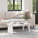 vidaXL Masă de cafea Alb 80 x 50 x 31 cm Lemn de brad solid vidaXL Masă de cafea Alb 80 x 50 x 31 cm Lemn de brad solid
