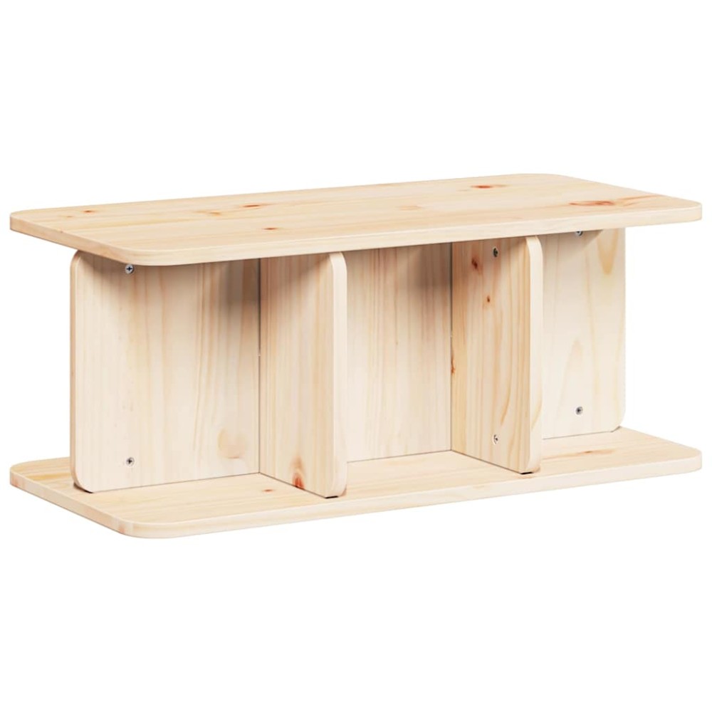 vidaXL Masă de cafea Natural 80 x 39.5 x 33.5 cm Lemn de brad solid