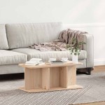 vidaXL Masă de cafea Natural 80 x 39.5 x 33.5 cm Lemn de brad solid