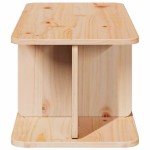 vidaXL Masă de cafea Natural 80 x 39.5 x 33.5 cm Lemn de brad solid
