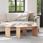 vidaXL Masă de cafea 2 pcs Natural 100 x 69 x 35.5 cm vidaXL Masă de cafea 2 pcs Natural 100 x 69 x 35.5 cm