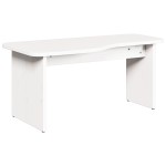 vidaXL Masă de cafea 2 pcs Alb 100 x 69 x 35.5 cm Lemn de brad solid