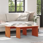 vidaXL Masă de cafea 2 pcs Maro ceruit 100 x 69 x 35.5 cm vidaXL Masă de cafea 2 pcs Maro ceruit 100 x 69 x 35.5 cm