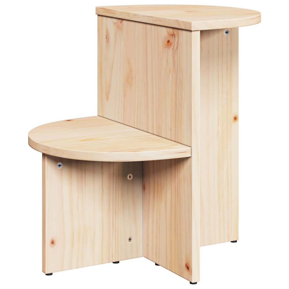 vidaXL Masă laterală natural 50 x 40 x 50 cm Lemn masiv de pin