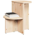 vidaXL Masă laterală natural 50 x 40 x 50 cm Lemn masiv de pin vidaXL Masă laterală natural 50 x 40 x 50 cm Lemn masiv de pin