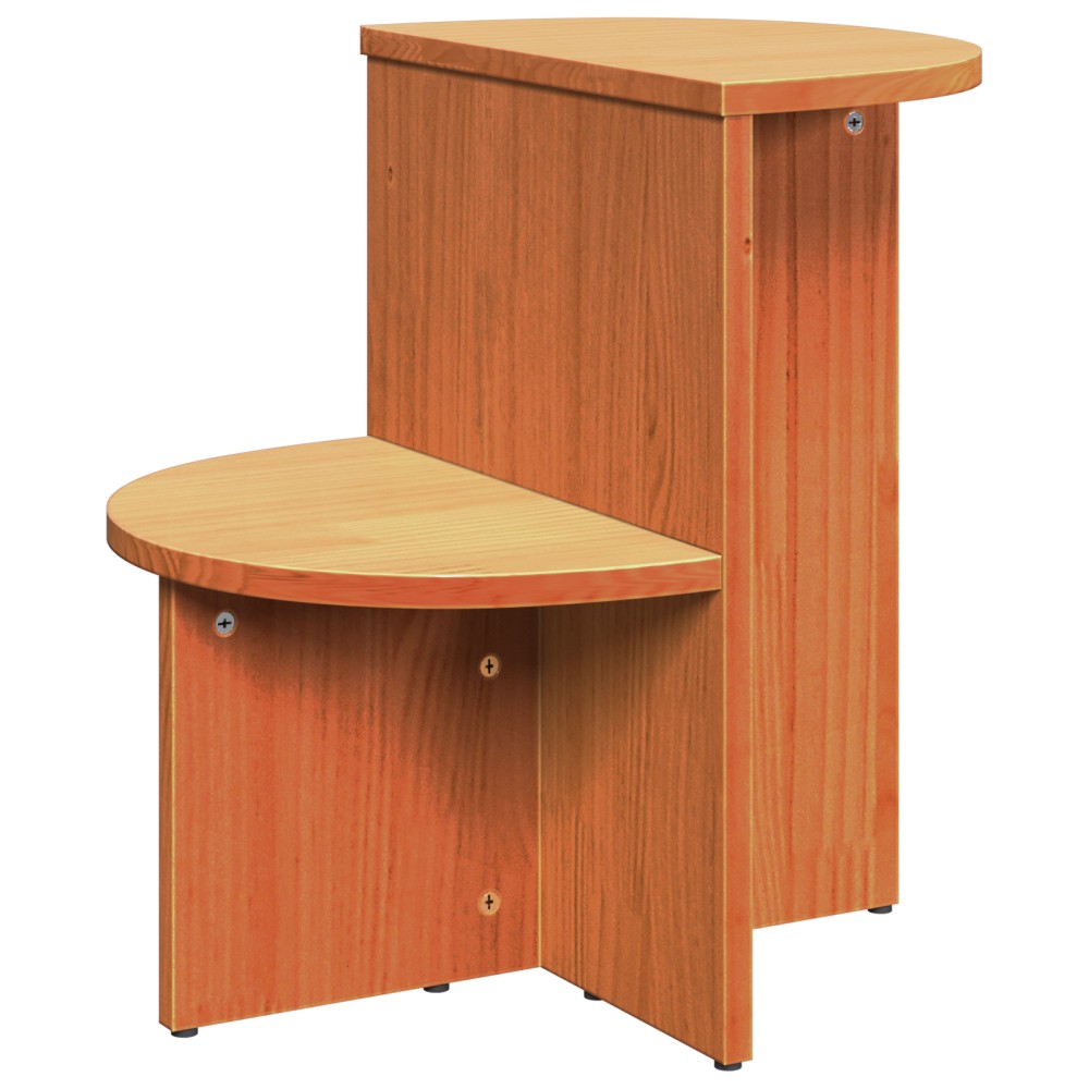 vidaXL Masă laterală Maro ceruit 50 x 40 x 50 cm Lemn masiv de pin