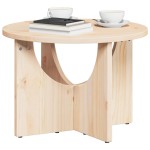 vidaXL Masă de cafea Natural 50 x 50 x 35 cm Lemn de brad solid vidaXL Masă de cafea Natural 50 x 50 x 35 cm Lemn de brad solid