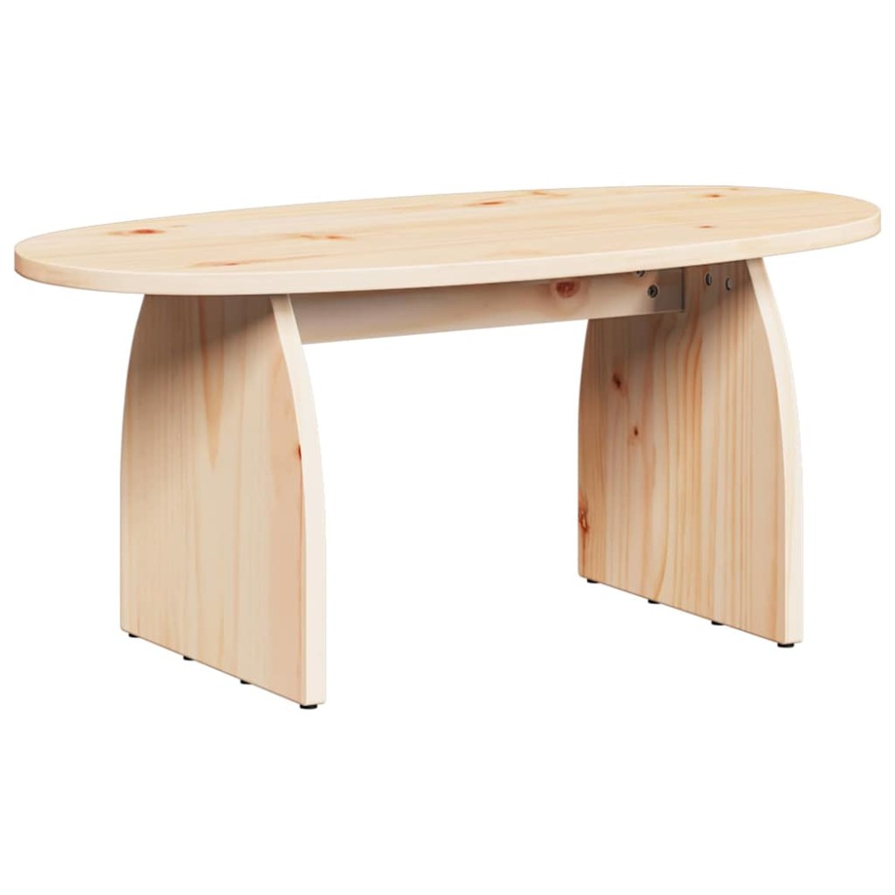 vidaXL Masă de cafea Natural 80 x 40 x 35 cm Lemn de brad solid