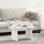 vidaXL Masă de cafea Alb 80 x 40 x 35 cm Lemn de brad solid