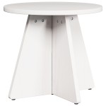 vidaXL Set de măsuțe de cafea 3 pcs Alb 49 x 49 x 30 cm